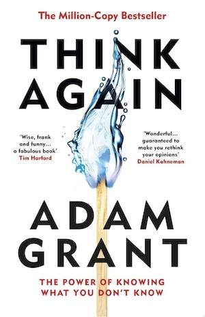 Book cover of «Think again» by Adam Grant