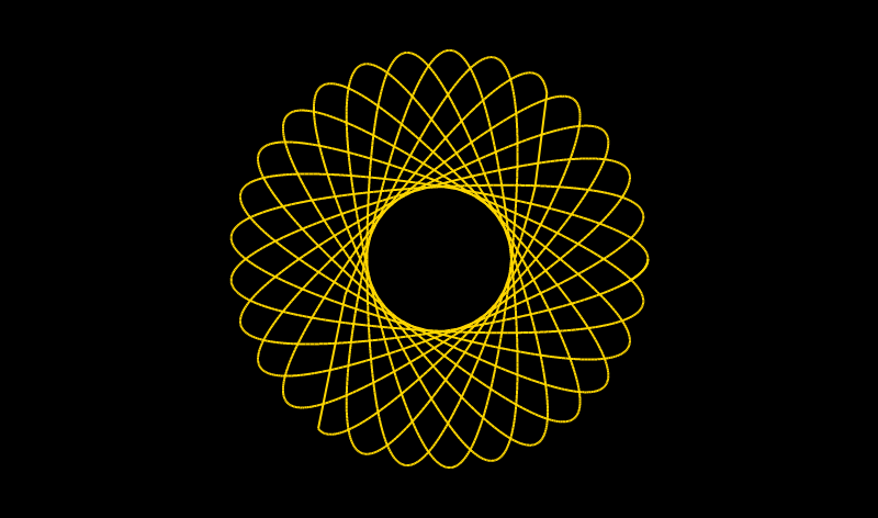 Spirograph effect in HTML canvas