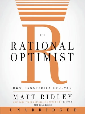 Book cover of «The Rational Optimist» by Matt Ridley, L. J. Ganser, et al.