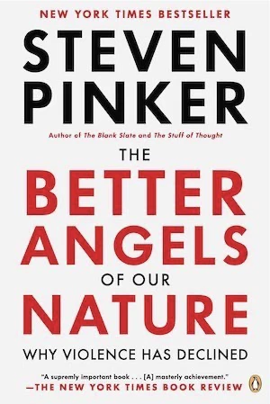 Book cover of «The Better Angels of Our Nature» by Steven Pinker